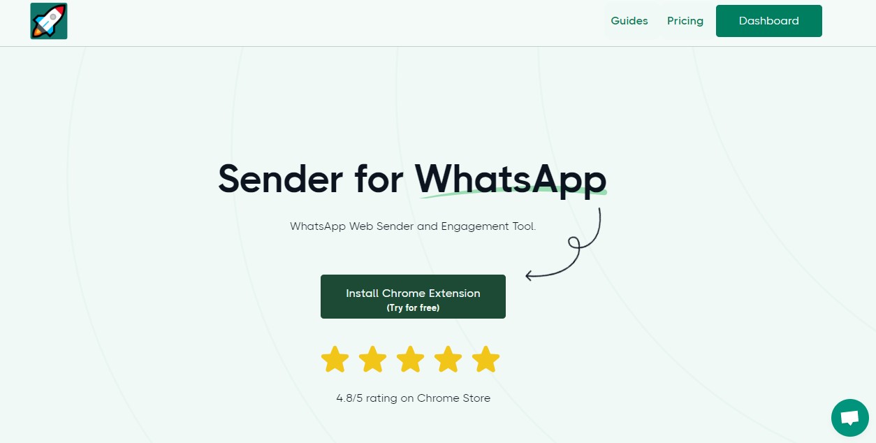 Screenshot on how to download the rocketsend.io extension.