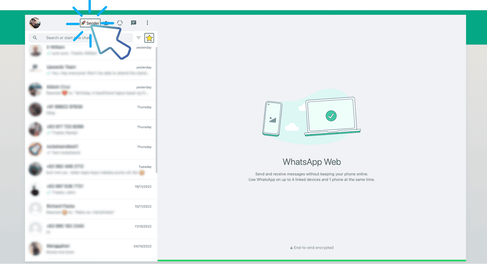 The screenshot above show how you can invoke the extension.