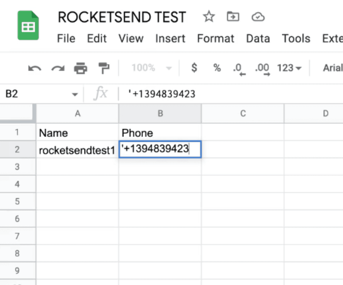The screenshot shows a sample where plus sign in used.