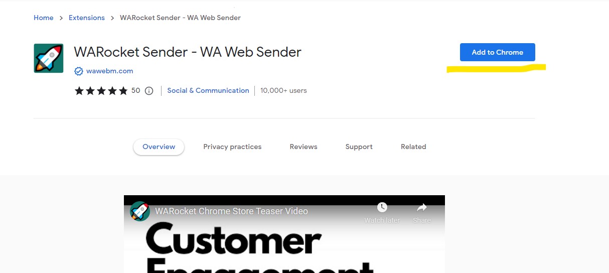 A captura de tela acima mostra a página de extensão do Chrome.